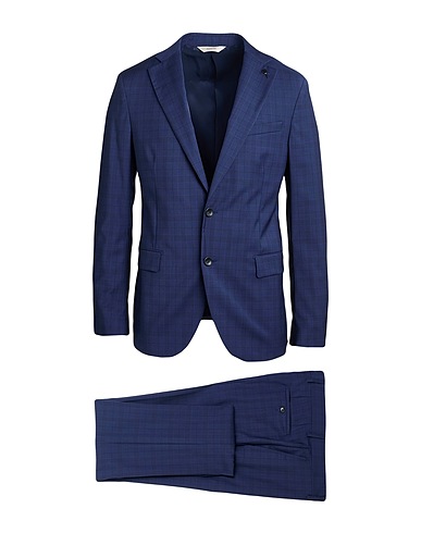 PAOLONI Suits Navy 100% Virgin Wool