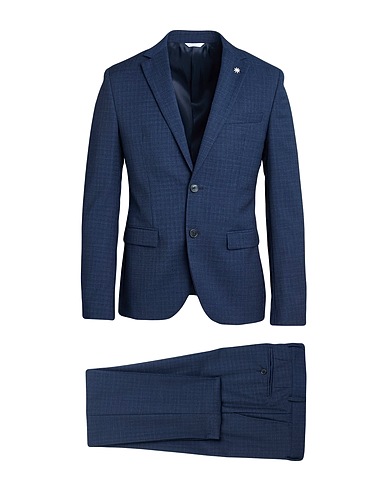 MANUEL RITZ Suits Navy blue 54% Polyester, 44% Wool, 2% Elastane