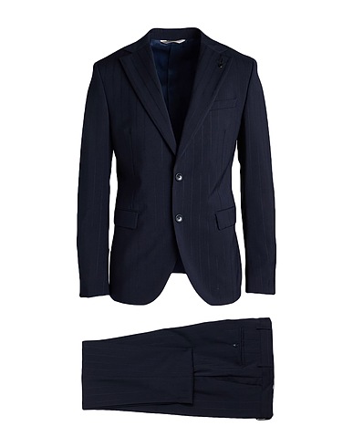 PAOLONI Suits Midnight blue 100% Virgin Wool