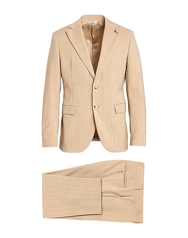 PAOLONI Suits Sand 100% Virgin Wool