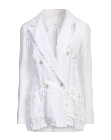 120% LINO Blazer White 100% Linen