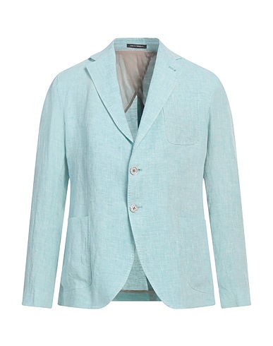 EMPORIO ARMANI Blazer Celeste 100% Lino