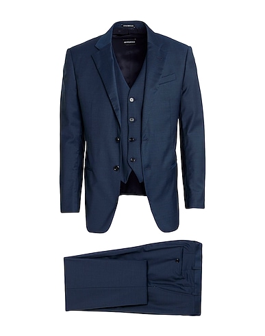 EMPORIO ARMANI Suits 66% Virgin Wool, 23% Polyester, 8% Polyamide, 3% Elastane