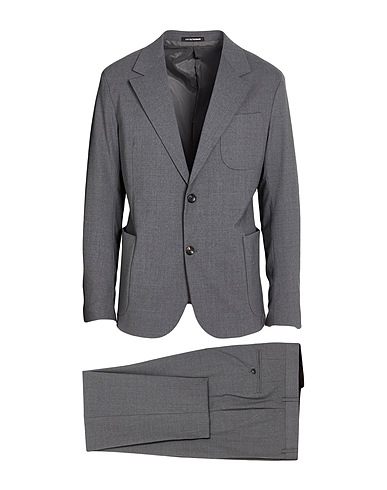 EMPORIO ARMANI Suits ROTARY LINE GRIGIO 96% Virgin Wool, 4% Elastane