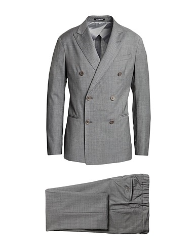 EMPORIO ARMANI Costumes CITY LINE Gris 100% Laine vierge