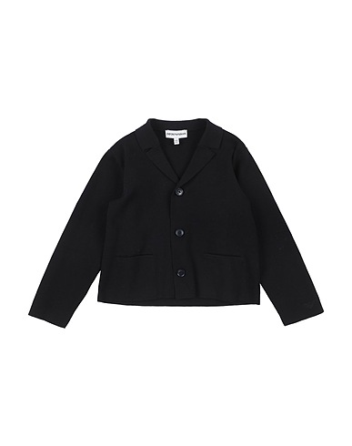 EMPORIO ARMANI Blazer Midnight blue 82% Cotton, 17% Polyamide, 1% Elastane