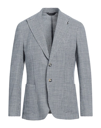 PAOLONI Blazer Navy 50% Cotton, 26% Linen, 24% Polyester