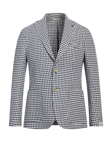 PAOLONI Blazers Blaugrau 65% Baumwolle, 20% Leinen, 15% Polyester
