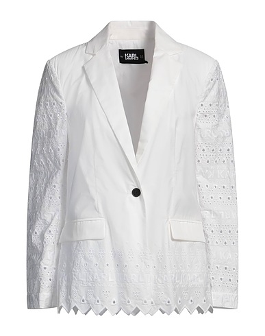KARL LAGERFELD Blazer White 100% Organic cotton