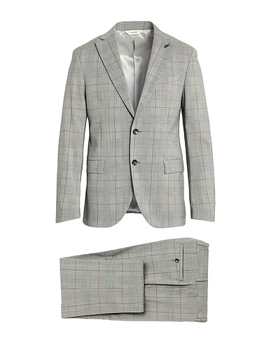 PAOLONI Suits Dark brown 100% Virgin Wool