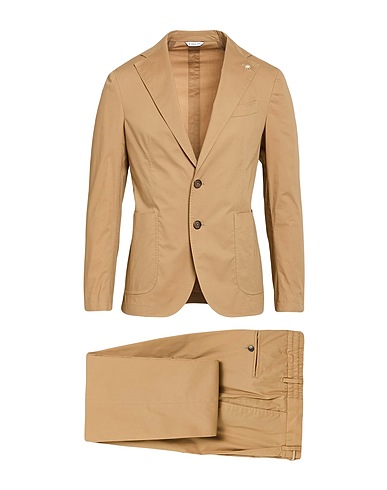 MANUEL RITZ Abito Cammello 98% Cotone, 2% Elastan
