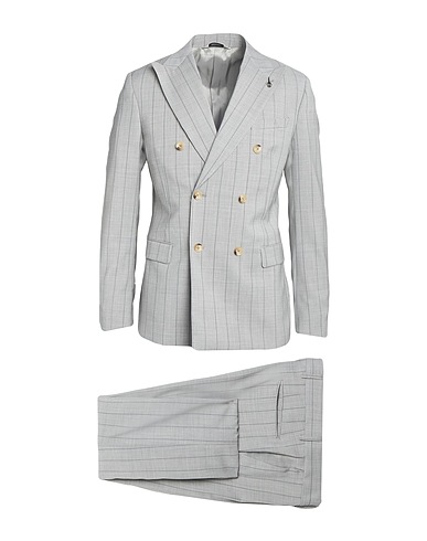 PAOLONI Suits Grey 100% Virgin Wool