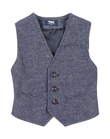 MANUELL & FRANK Suit vest 50% Linen, 30% Cotton, 20% Polyester