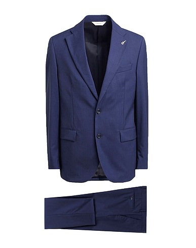 PAOLONI Suits Navy 98% Wool, 2% Elastane