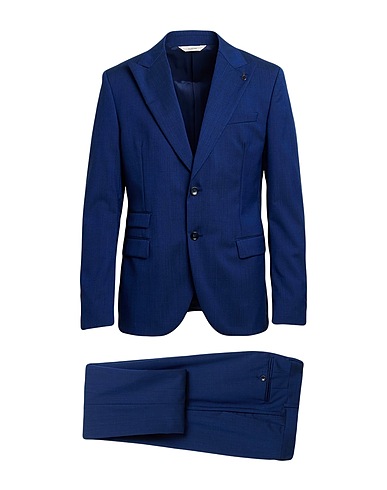 PAOLONI Abito Blu 98% Lana, 2% Elastan