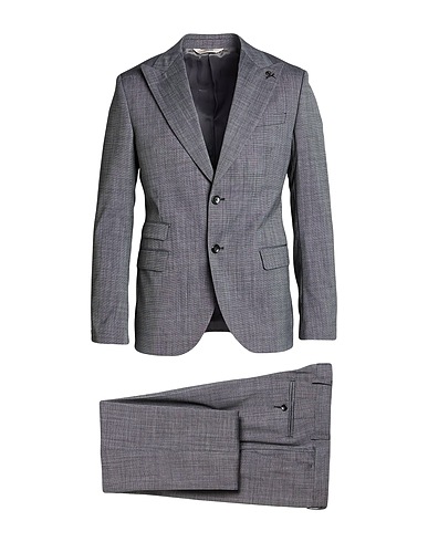 PAOLONI Suits Charcoal 98% Wool, 2% Elastane