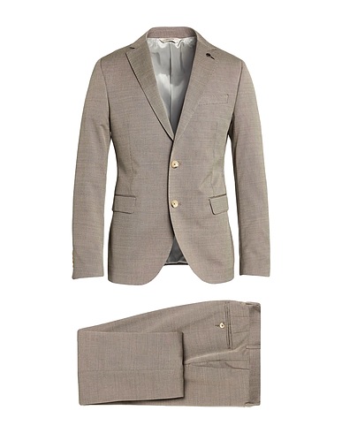 PAOLONI Abito Khaki 54% Lana Vergine, 46% Cotone