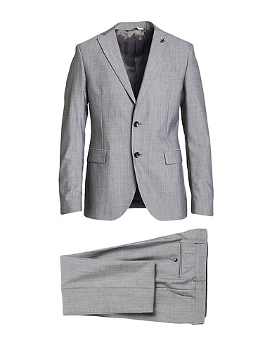 PAOLONI Suits Grey 100% Wool