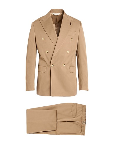 PAOLONI Suits Sand 51% Cotton, 49% Virgin Wool