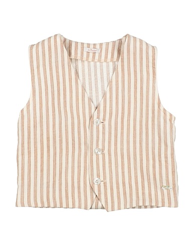 LE BEBÉ Waistcoat Beige 50% Linen, 30% Cotton, 20% Polyester