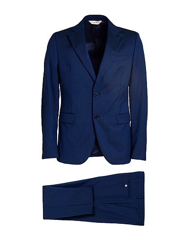 PAOLONI Abito Blu 98% Lana, 2% Elastan