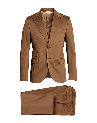 PAOLONI Abito Cammello 97% Cotone, 3% Elastan