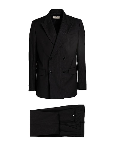 MANUEL RITZ Suits NERO 98% Virgin Wool, 1% Polyamide, 1% Polyester