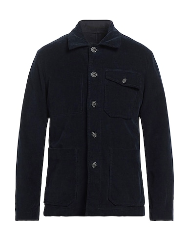 PAOLO PECORA Blazer Blu notte 98% Cotone, 2% Elastan