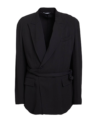 DOLCE&GABBANA Blazer Black 96% Viscose, 4% Elastane