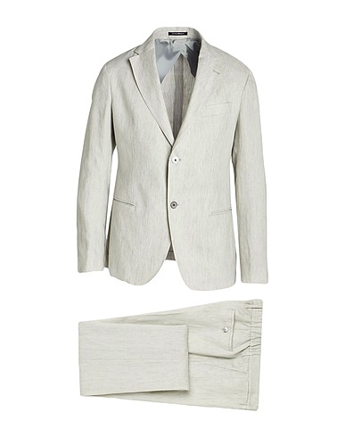 EMPORIO ARMANI Anzüge Hellgrau 100% Leinen