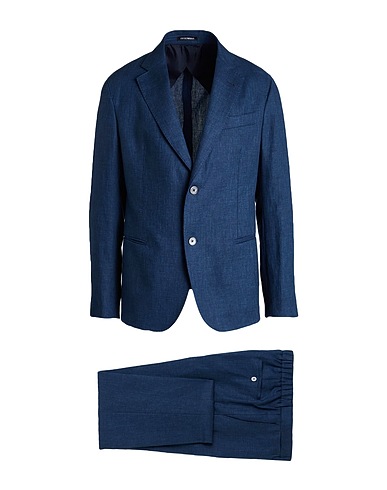 EMPORIO ARMANI Suits Blue 100% Linen