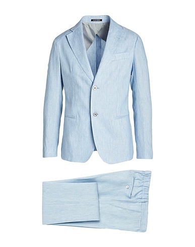 EMPORIO ARMANI Suits Sky blue 100% Linen