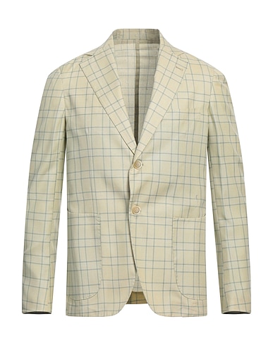 TAKESHY KUROSAWA Blazer Light green 62% Viscose, 30% Linen, 8% Cotton