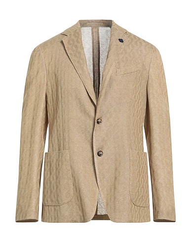 LARDINI Blazer Sabbia 100% Cotone