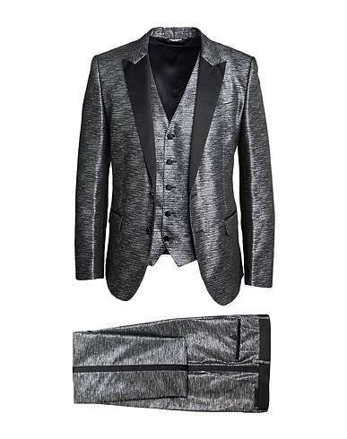 DOLCE&GABBANA Suits MARTINI Charcoal 75% Acetate, 10% Polyester, 10% Silk, 5% Polyamide