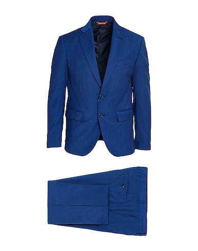 TWENTY-ONE by ANTONIO CARNEVALE Suits Blue 98% Virgin Wool, 2% Elastane