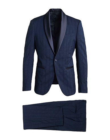 TWENTY-ONE by ANTONIO CARNEVALE Suits Midnight blue 83% Virgin Wool, 11% Viscose, 5% Other Fibres, 1% Elastane