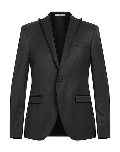 CC COLLECTION CORNELIANI Blazer Black 51% Virgin Wool, 49% Polyester