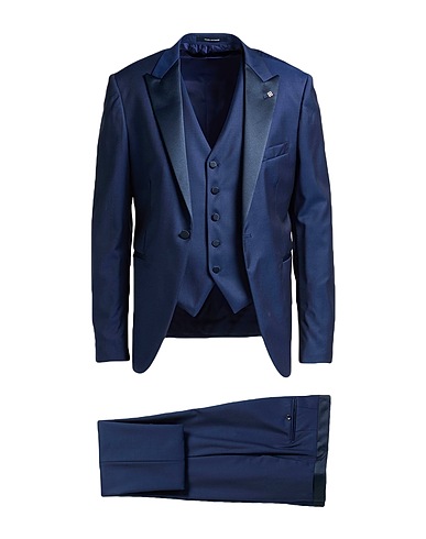 TAGLIATORE Suits Blue 100% Super 100s Wool