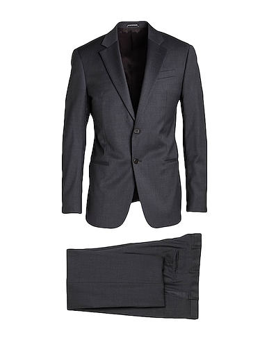 EMPORIO ARMANI Suits Charcoal 98% Wool, 2% Elastane
