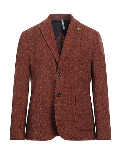 ALESSANDRO GILLES Blazer Rust 35% Polyacrylic, 30% Polyester, 23% Wool, 7% Other Fibres, 5% Silk