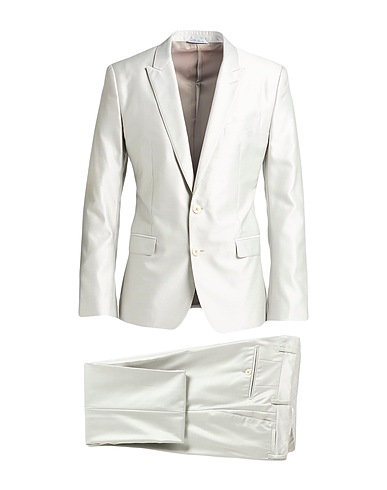DOLCE&GABBANA Suits Light grey 60% Virgin Wool, 40% Silk
