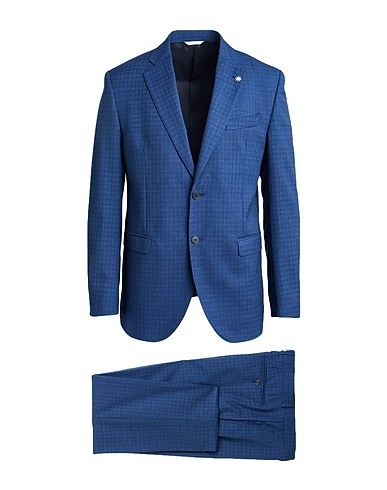 MANUEL RITZ Suits Blue 54% Polyester, 44% Wool, 2% Elastane