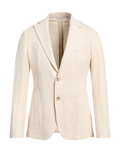 MANUEL RITZ Blazer Beige 80% Cotone, 14% Viscosa, 6% Poliestere
