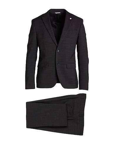 MANUEL RITZ Suits Black 100% Virgin Wool