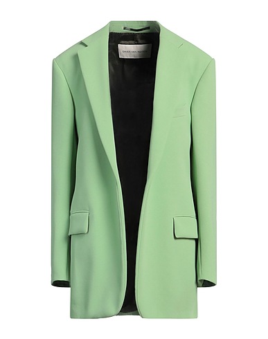 DRIES VAN NOTEN 자켓 그린 100% 폴리에스테르