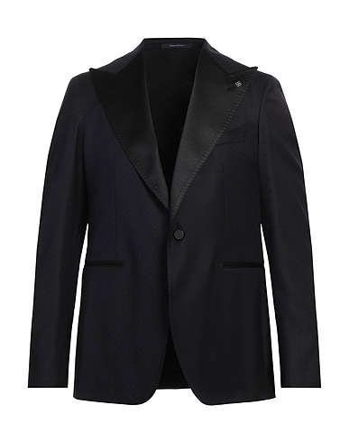 TAGLIATORE Blazer Navy blue 99% Virgin Wool, 1% Elastane