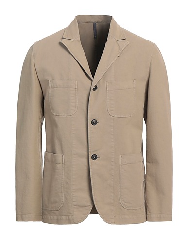 MONTEDORO Blazer Khaki 98% Cotton, 2% Elastane
