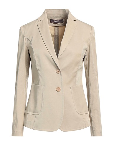 CARLA MONTANARINI Blazer Beige 68% Viscose, 30% Cotton, 2% Elastane