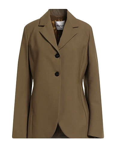 OTTOD'AME Blazer VERDE MILITARE 53% Polyester, 43% Virgin Wool, 4% Elastane